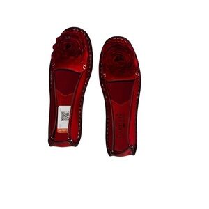 L’Artiste Dezi Red Leather Flats-EU 39/US 7.5